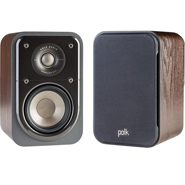 Polk Audio Signature Elite ES10 Passive Desktop Bookshelf Speakers - Walnut