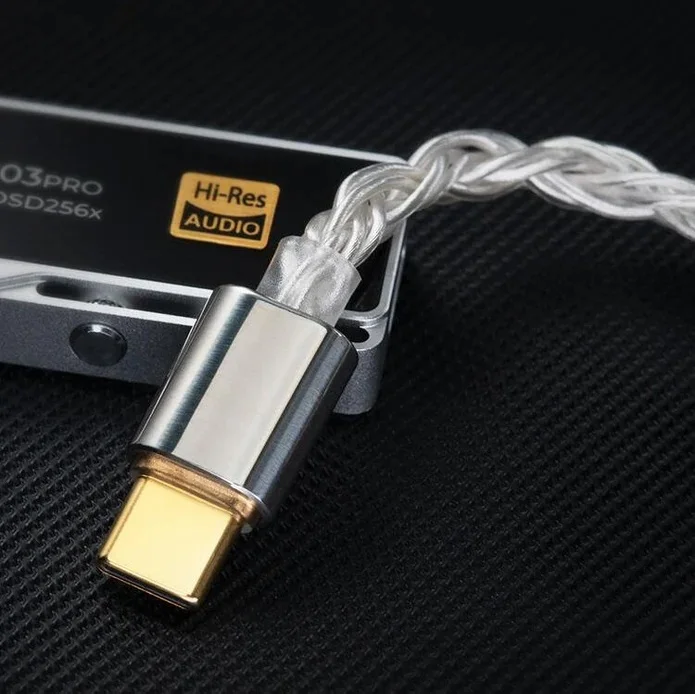 iBasso CB18 Straight Type-C to Straight Type-C Silver-plated Copper (SPC) USB-C Upgrade OTG Interconnect Cable