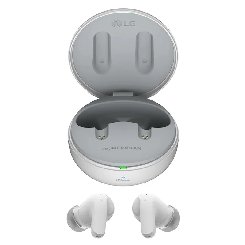 LG TONE Free T60 TWS Wireless Bluetooth Noise-Cancelling In-Ear Earphone With Mic - White