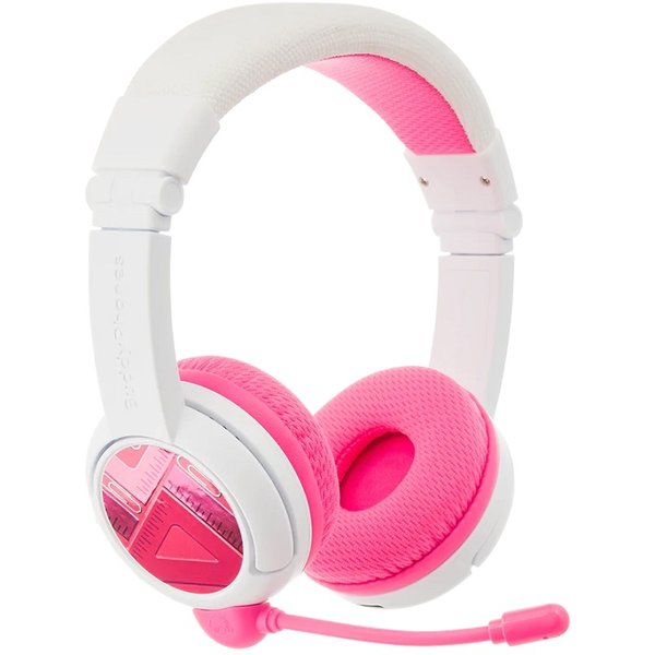 BuddyPhones School+ Wireless Bluetooth On-Ear Headphone with Mic for Kids - Pink BuddyPhones School+ Wireless Bluetooth On-Ear Headphone with Mic for Kids - Pink