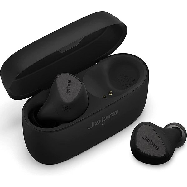 Jabra Elite 5 True Wireless Bluetooth Noise-Cancelling In-Ear Earphone with Mic - Titanium Black