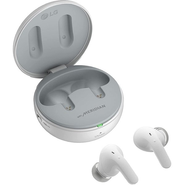 LG TONE Free T90 Wireless Bluetooth Noise-Cancelling In-Ear Earphone With Mic - White LG TONE Free T90 Wireless Bluetooth Noise-Cancelling In-Ear Earphone With Mic - White