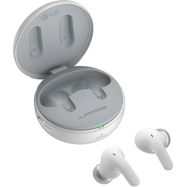 LG TONE Free T90 Wireless Bluetooth Noise-Cancelling In-Ear Earphone With Mic - White