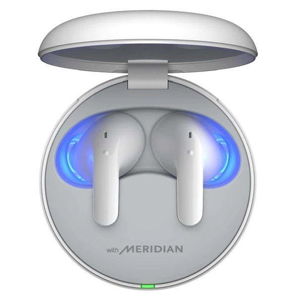 LG TONE Free T60 TWS Wireless Bluetooth Noise-Cancelling In-Ear Earphone With Mic - White