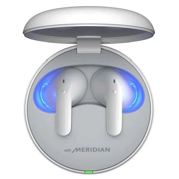 LG TONE Free T60 TWS Wireless Bluetooth Noise-Cancelling In-Ear Earphone With Mic - White