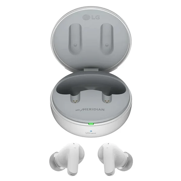 LG TONE Free T60 TWS Wireless Bluetooth Noise-Cancelling In-Ear Earphone With Mic - White