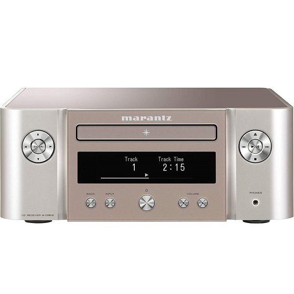 Marantz Melody X (M-CR612) Multi-Room Wireless Bluetooth/WiFi/Ethernet Network Streamer, CD Player & Hi-Fi Integrated Amplifier - Silver Gold