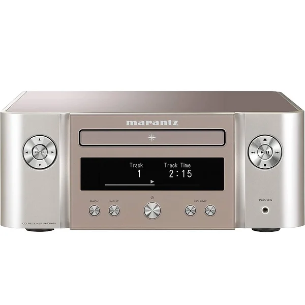 Marantz Melody X (M-CR612) Multi-Room Wireless Bluetooth/WiFi Network Streamer, CD Player & Integrated Amplifier - Silver Gold