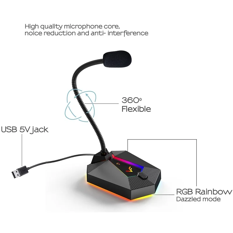 Vinnfier DM 100 Multimedia Omni-directional USB Microphone