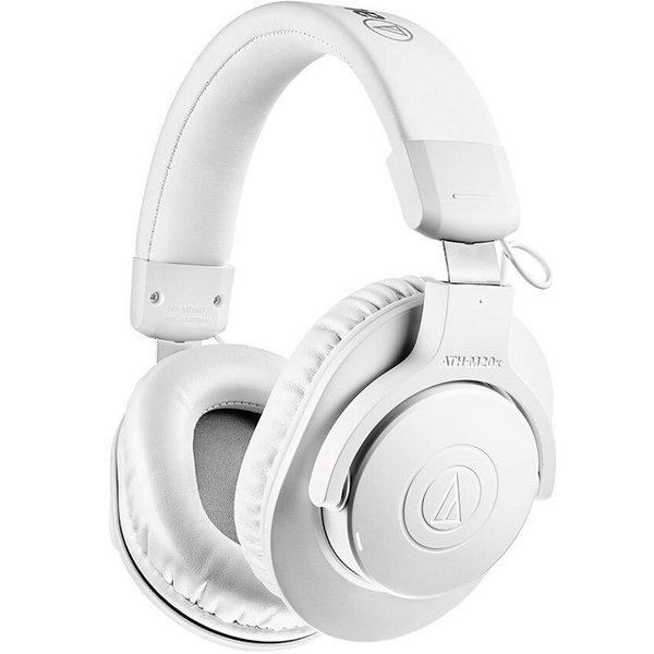 Audio-Technica ATH-M20xBT Wired/Wireless Bluetooth Over-Ear Headphone with Mic - White Audio-Technica ATH-M20xBT Wired/Wireless Bluetooth Over-Ear Headphone with Mic - White