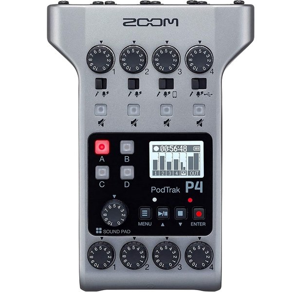 Zoom Podtrak P4 Portable USB Audio Interface for Podcast Recording Zoom Podtrak P4 Portable USB Audio Interface for Podcast Recording