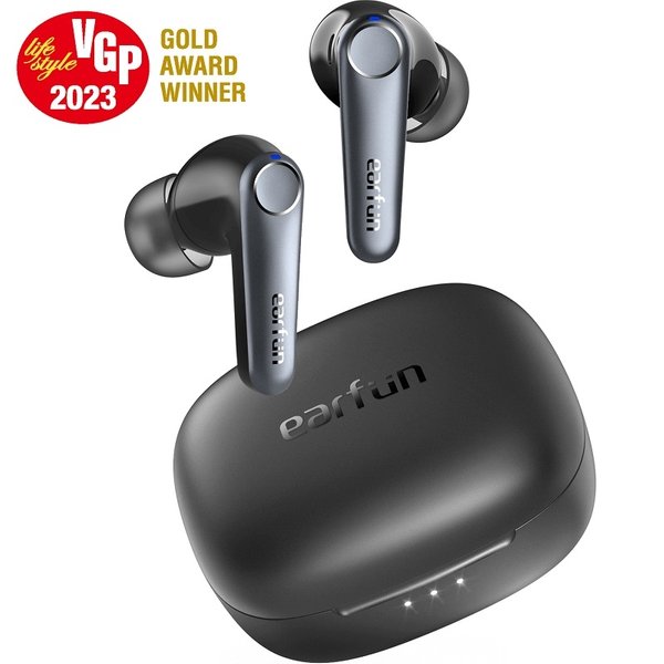 Earfun Air Pro 3 True Wireless Bluetooth Noise-Cancelling In-Ear Earphone with Mic - Black
