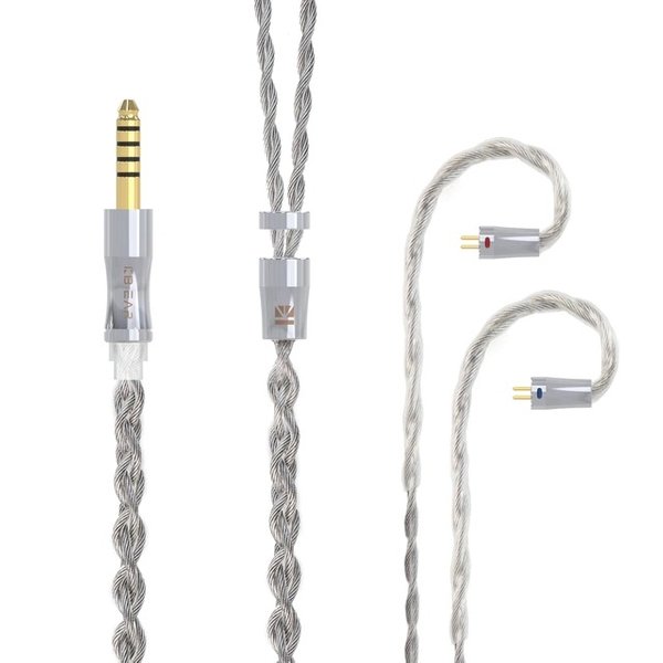 KBEAR Chord 26AWG 4-core Litz Stranded Graphene+Silver-Plated Copper (SPC) Hybrid 4.4mm Balanced Upgrade Cable