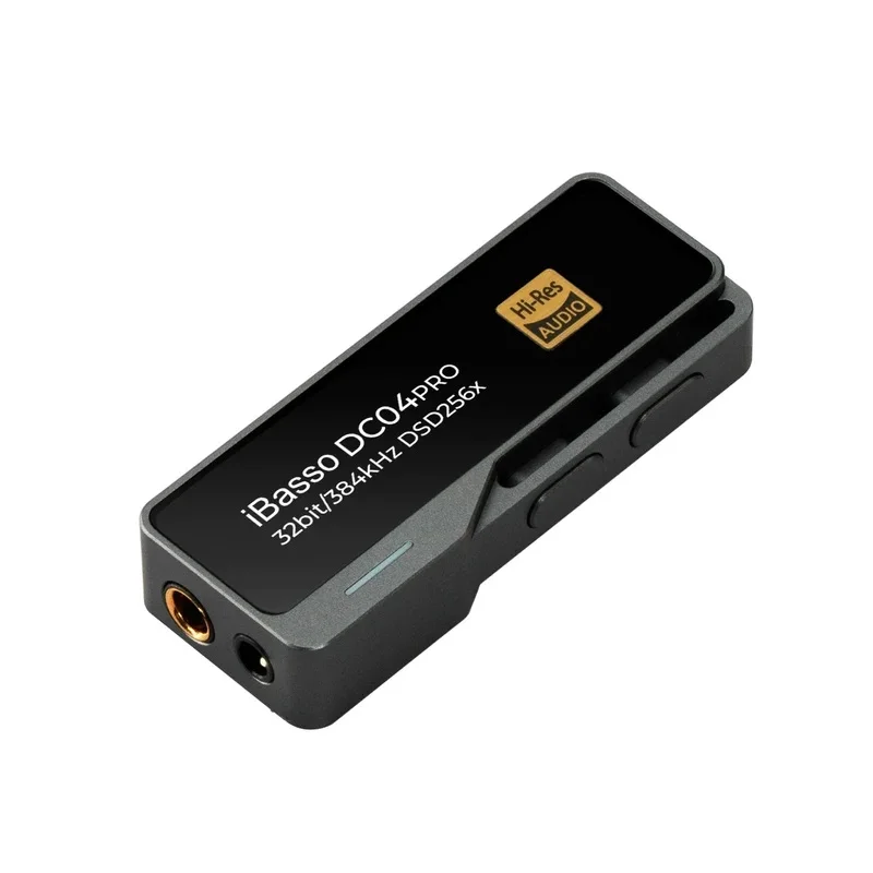 iBasso DC04PRO Type-C USB to 3.5/4.4mm Balanced DAC & Headphone Amplifier Adapter - Grey