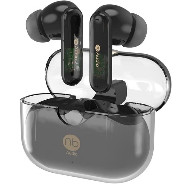 (nb)Audio SkeLeTon True Wireless Bluetooth Noise-Cancelling In-Ear Earphone with Mic - Black