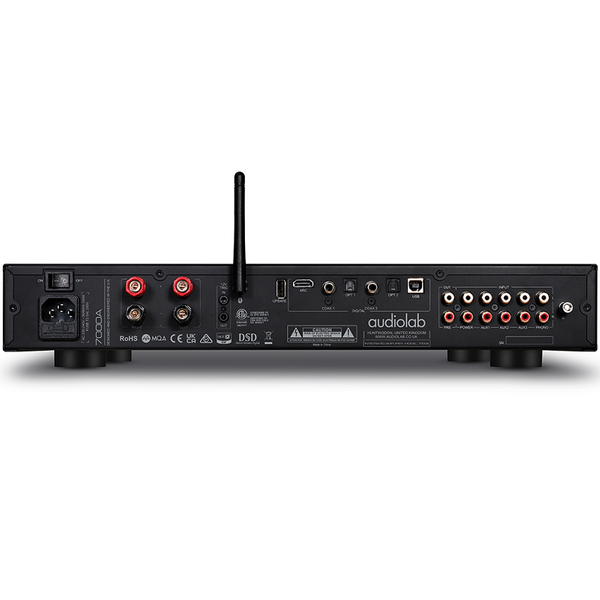 Audiolab 7000A MQA Wireless Bluetooth Transceiver/Streamer Hi-Fi Integrated Amplifier & USB DAC (with HDMI & Phono Built-in) - Black Audiolab 7000A MQA Wireless Bluetooth Transceiver/Streamer Hi-Fi Integrated Amplifier & USB DAC (with HDMI & Phono Built-in) - Black