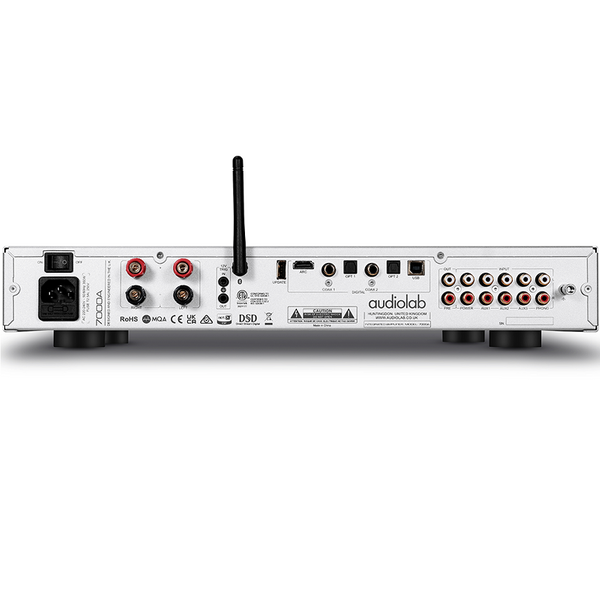 Audiolab 7000A MQA Wireless Bluetooth Transceiver/Streamer Hi-Fi Integrated Amplifier & USB DAC (with HDMI & Phono Built-in) - Silver Audiolab 7000A MQA Wireless Bluetooth Transceiver/Streamer Hi-Fi Integrated Amplifier & USB DAC (with HDMI & Phono Built-in) - Silver