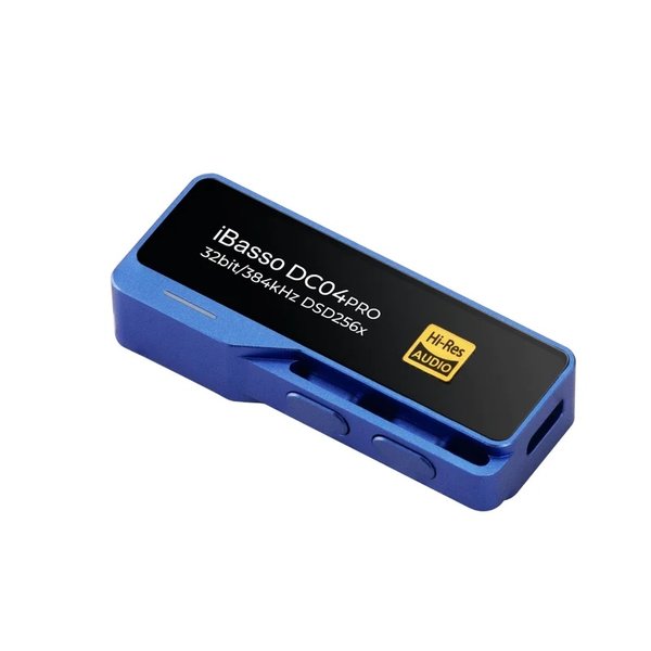 iBasso DC04PRO Type-C USB to 3.5/4.4mm Balanced DAC & Heaphone Amplifier Adapter - Blue