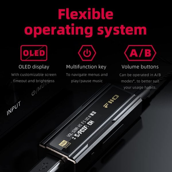 FiiO KA5 Type-C to 3.5mm/4.4mm Balanced USB DAC & Headphone Amplifier Adapter FiiO KA5 Type-C to 3.5mm/4.4mm Balanced USB DAC & Headphone Amplifier Adapter
