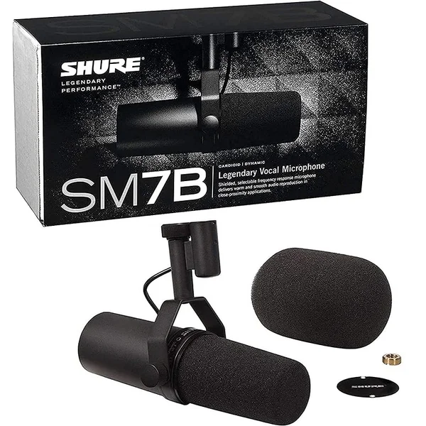 Shure SM7B Cardioid Dynamic XLR Microphone