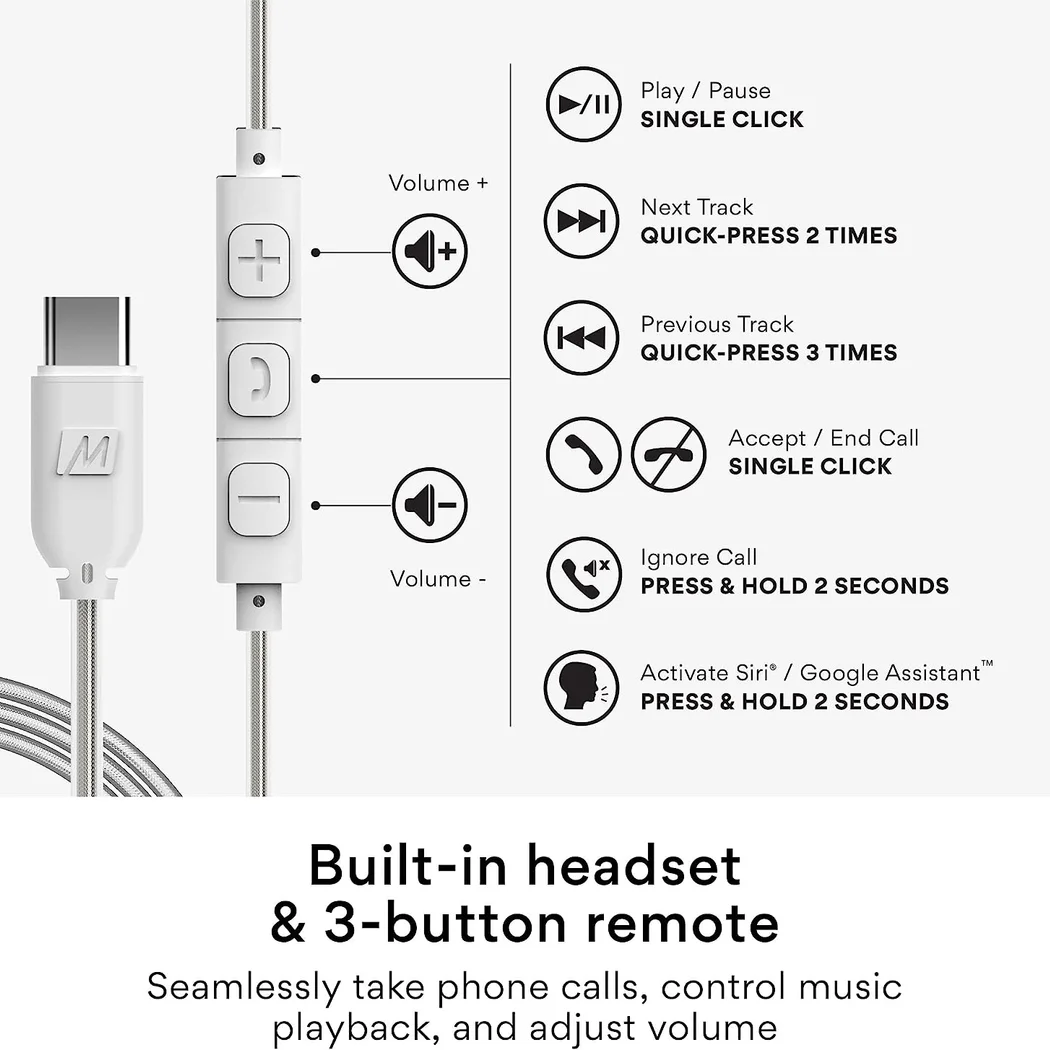 Mee Audio M6 USB-C (Clear)