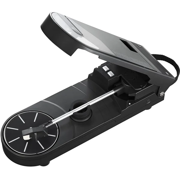Audio-Technica Sound Burger AT-SB727 Fully Manual Wireless Bluetooth Portable Belt-Drive Turntable - Black