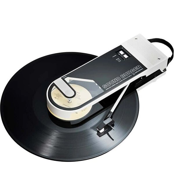Audio-Technica Sound Burger AT-SB727 Fully Manual Wireless Bluetooth Portable Belt-Drive Turntable - White Audio-Technica Sound Burger AT-SB727 Fully Manual Wireless Bluetooth Portable Belt-Drive Turntable - White