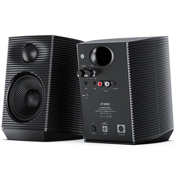 FiiO SP3 Wired Desktop Bookshelf Speakers - Black FiiO SP3 Wired Desktop Bookshelf Speakers - Black