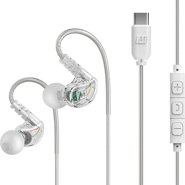 Mee Audio M6 USB-C Sports In-Ear Earphone with Mic - Clear Mee Audio M6 USB-C Sports In-Ear Earphone with Mic - Clear
