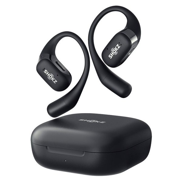 Shokz OpenFit True Wireless Bluetooth Air Conduction Open-Ear Earphone with Mic - Black Shokz OpenFit True Wireless Bluetooth Air Conduction Open-Ear Earphone with Mic - Black