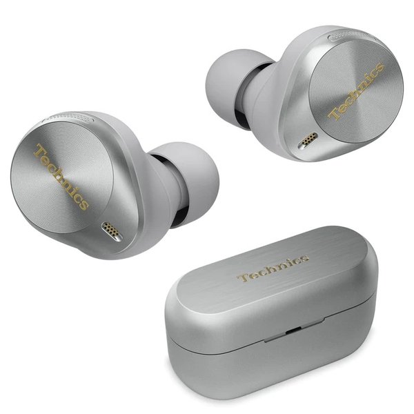 Technics EAH-AZ80 True Wireless Bluetooth Noise-Cancelling In-Ear Earphone with Mic - Silver Technics EAH-AZ80 True Wireless Bluetooth Noise-Cancelling In-Ear Earphone with Mic - Silver