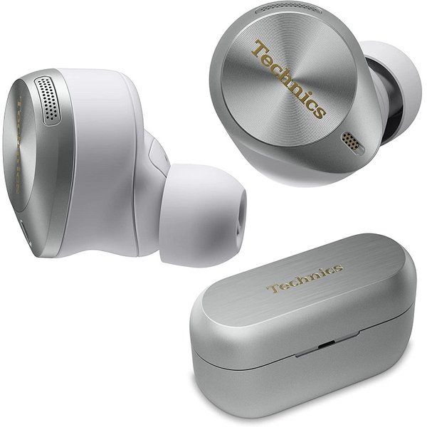 Technics EAH-AZ80 True Wireless Bluetooth Noise-Cancelling In-Ear Earphone with Mic - Silver Technics EAH-AZ80 True Wireless Bluetooth Noise-Cancelling In-Ear Earphone with Mic - Silver