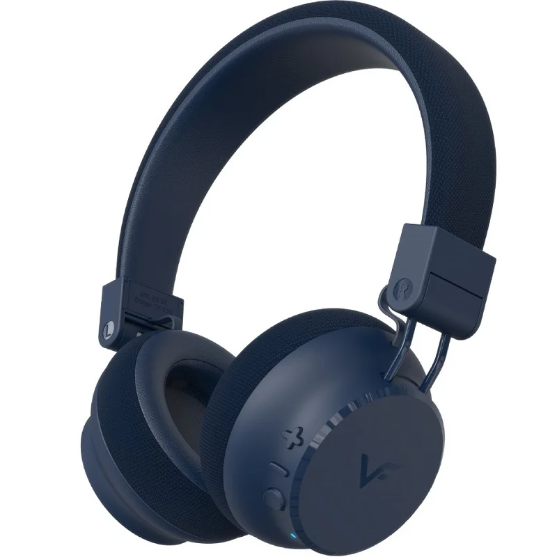 Vinnfier ANC 300 BT Wireless Bluetooth Noise-Cancelling Over-Ear Headphone with Mic - Blue