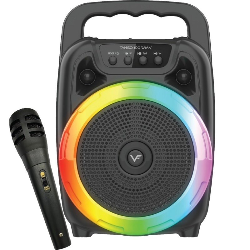 Vinnfier Tango 100 WMV (2023) Wireless Bluetooth Portable Speaker with Wired Handheld Microphone