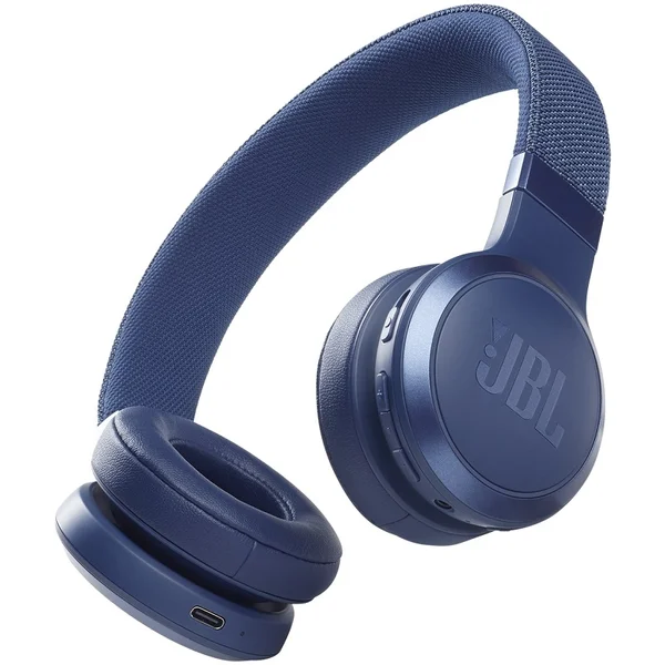 JBL Live 460NC Wireless Bluetooth Noise-Cancelling On-Ear Headphone with Mic - Blue