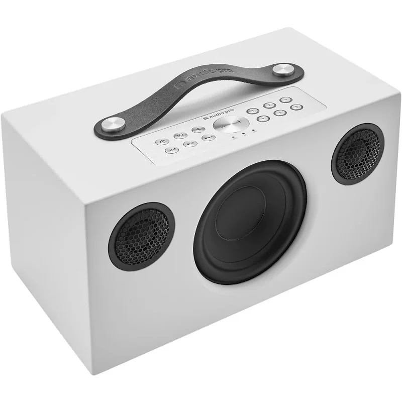 Audio Pro C5 MKII Multi-Room Wireless Bluetooth/WiFi Network Desktop Speaker - White