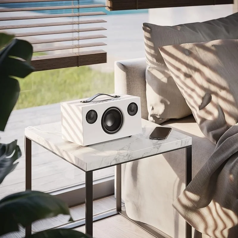Audio Pro C5 MKII Multi-Room Wireless Bluetooth/WiFi Network Desktop Speaker - White