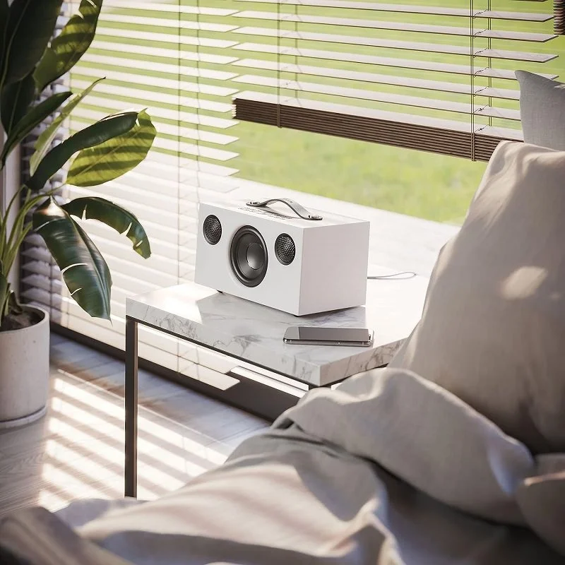Audio Pro C5 MKII Multi-Room Wireless Bluetooth/WiFi Network Desktop Speaker - White