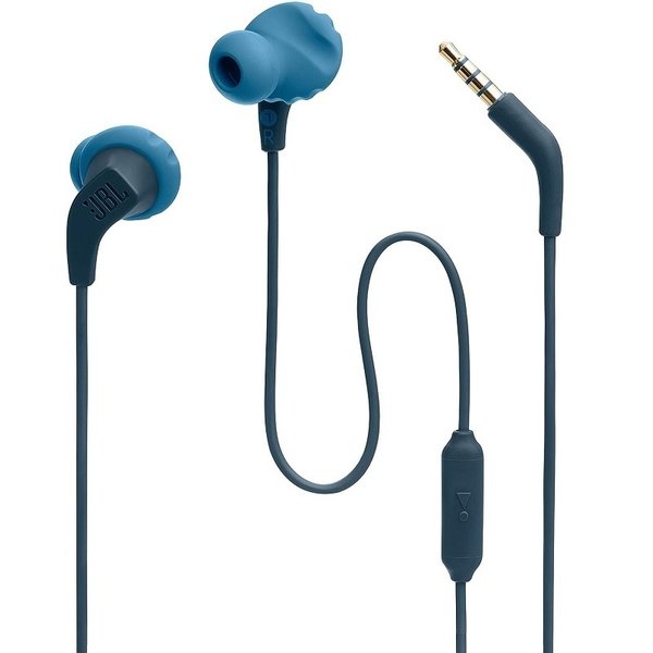 JBL Endurance Run 2 Wired In-Ear Earphone with Mic - Blue