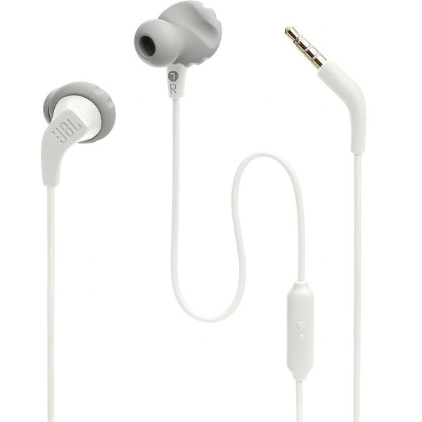 JBL Endurance Run 2 Wired In-Ear Earphone with Mic - White