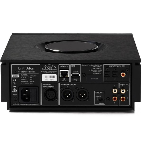 Naim Uniti Atom Headphone Edition Wireless/Wired Desktop All-in-One HiFi Streamer Audio Player System Naim Uniti Atom Headphone Edition Wireless/Wired Desktop All-in-One HiFi Streamer Audio Player System