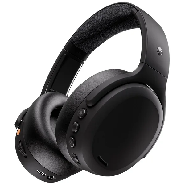 Skullcandy Crusher ANC 2 Wired/Wireless Bluetooth Noise-Cancelling Over-Ear Headphone with Mic - True Black