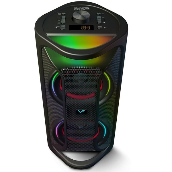 Vinnfier Tango Pro 2 Wireless Bluetooth Portable Speaker with FM Radio & Wireless Handheld Microphone