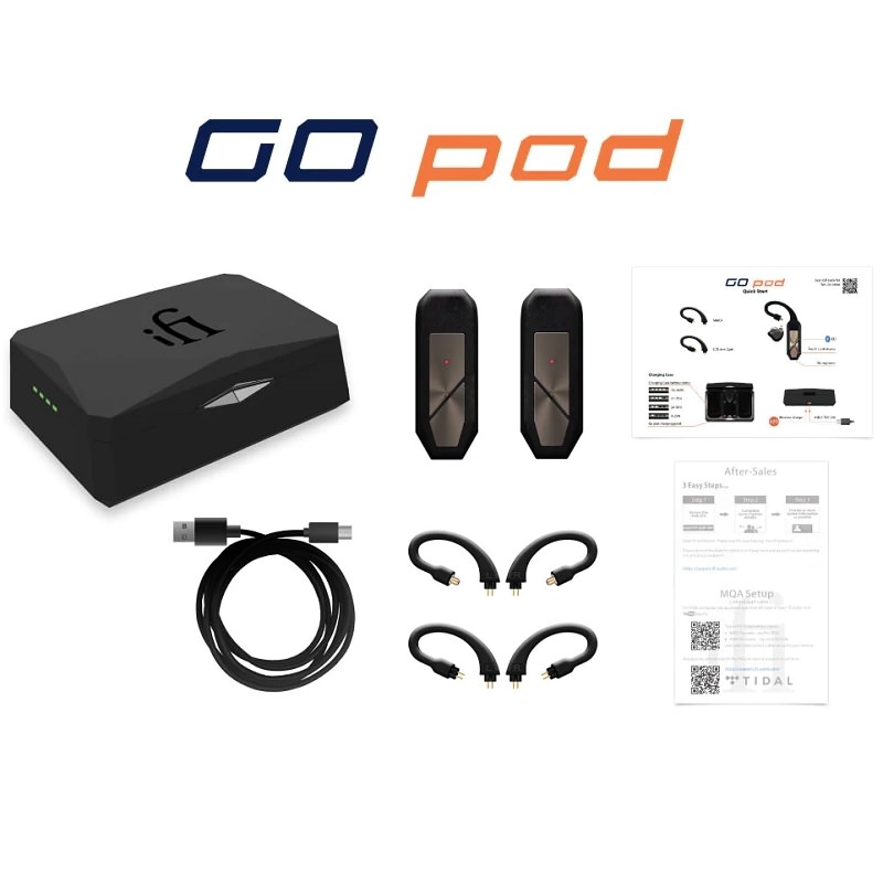 iFi GO pod 2-Pin (0.78mm), MMCX IPX5 True Wireless (TWS) Bluetooth ...