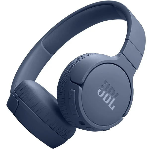 JBL Tune 670NC Wireless Bluetooth Noise-Cancelling On-Ear Headphone with Mic - Blue
