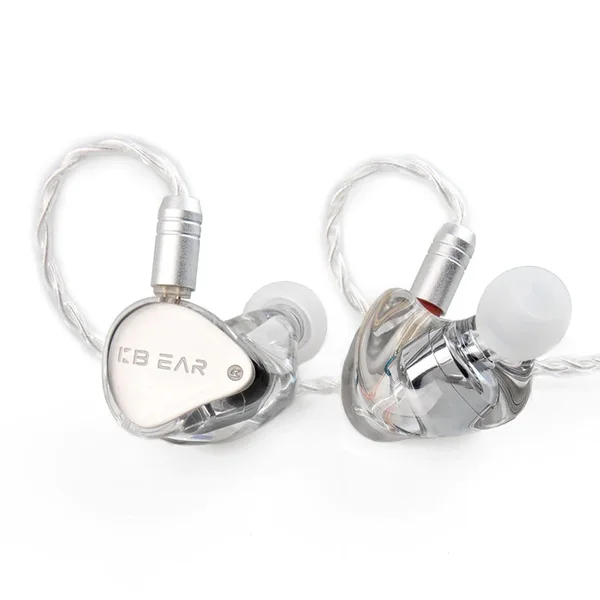 KBEAR Streamer 10mm PEK Driver (1DD) In-Ear Earphone - Silver [Open-Box]