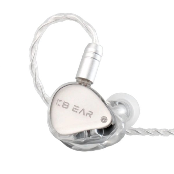 KBEAR Streamer 10mm PEK Driver (1DD) In-Ear Earphone - Silver [Open-Box]