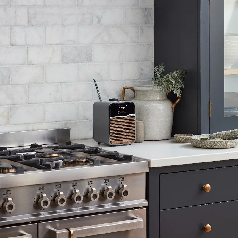 Ruark R1S (Mid Grey Lacquer with Walnut Grille)