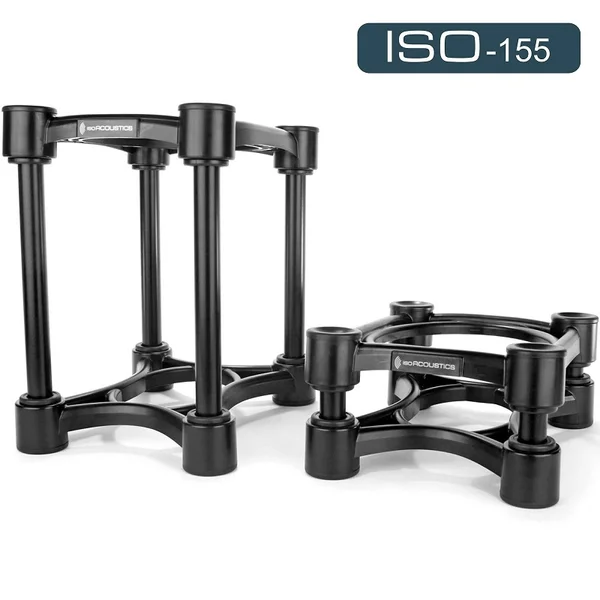 IsoAcoustics ISO-155 Isolation Desktop Speaker Stands for Medium Sized Speakers and Studio Monitors (Pair)