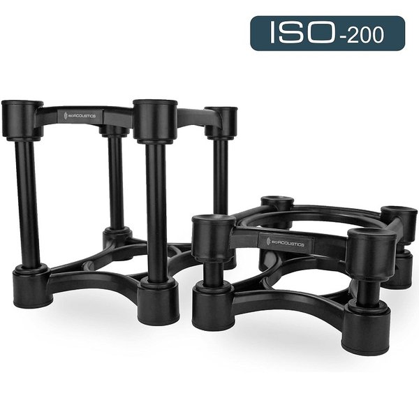 IsoAcoustics ISO-200 Isolation Desktop Speaker Stands for Large Sized Speakers and Studio Monitors (Pair) IsoAcoustics ISO-200 Isolation Desktop Speaker Stands for Large Sized Speakers and Studio Monitors (Pair)